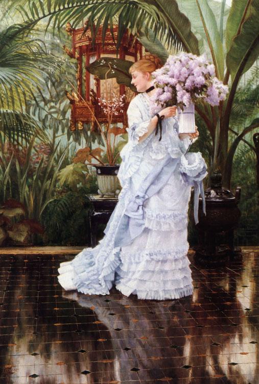 James Tissot The Bunch of Lilacs (nn01) china oil painting image